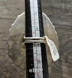 Bague amérindienne Navajo en opale rose argent sterling par Bernie Begay Tsosie BBT