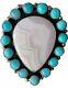 Bague Amérindienne Navajo En Opale Rose En Argent Sterling De Bernie Begay Tsosie Bbt