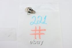 Bague artisanale navajo en argent 925, turquoise de Kingman, artiste amérindien, années 80