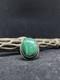 Bague Circulaire En Argent Sterling Avec Malachite, Am&eacute;rindienne Navajo, Taille 10