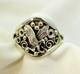 Bague Design Aigle En Argent Sterling Navajo Am&eacute;rindien, Taille 15, Sign&eacute;e #36