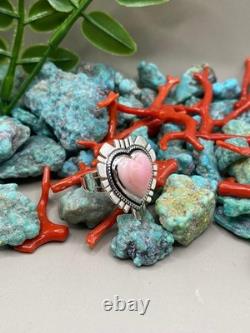 Bague en argent sterling en pierre naturelle Navajo amérindienne Bague en argent sterling en pierre naturelle Navajo amérindienne