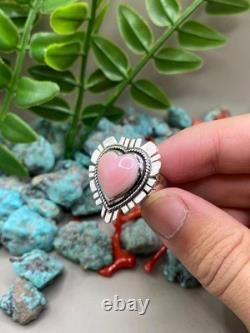 Bague en argent sterling en pierre naturelle Navajo amérindienne