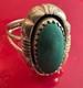 Bague En Argent Sterling Et Turquoise Navajo Amérindienne Signée L Yazzie