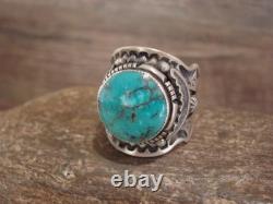 Bague en argent sterling et turquoise amérindienne Lee taille 10.5