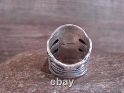 Bague en argent sterling et turquoise amérindienne Lee taille 10.5