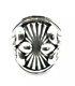 Bague En Argent Sterling Faite à La Main Par Les Amérindiens Navajo En Argent, Taille 9.