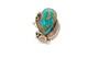 Bague En Argent Sterling Turquoise Navajo Amérindienne Taille 10.5 Burt Francisco