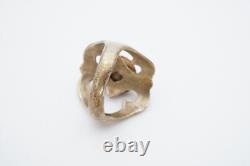 Bague en argent sterling turquoise Navajo amérindienne taille 10.5 W3