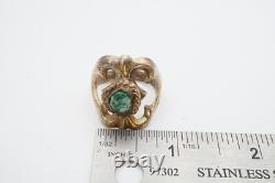 Bague en argent sterling turquoise Navajo amérindienne taille 10.5 W3