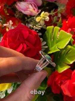 Bague en argent sterling turquoise amérindienne Navajo bijou