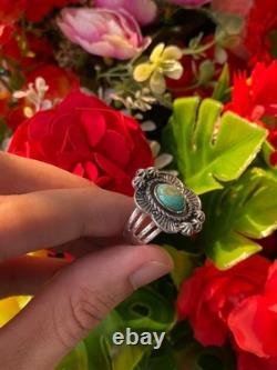 Bague en argent sterling turquoise amérindienne Navajo bijou