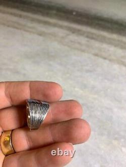 Bague en argent sterling western navajo amérindien taille 8 avec turquoise, onyx et corail