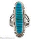 Bague En Turquoise Sleeping Beauty Navajo Am&eacute;rindien Taille 6 3/4 Sku226666