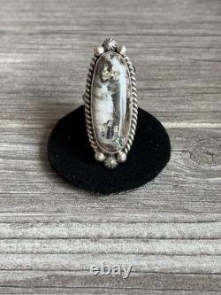 Bague faite à la main en argent sterling 925 Navajo Amérindien Cheval Sauvage Taille 9 ES