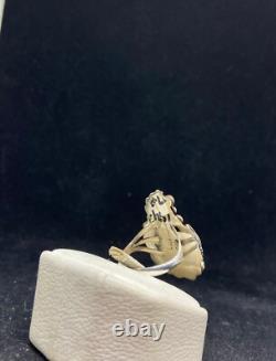 Bague feuille en argent sterling uni amérindienne Navajo, taille 8,75