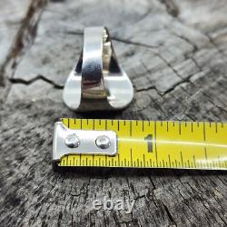 Bague pour homme en argent sterling avec superposition de Kokopelli Navajo amérindien, taille 11.5