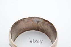 Bague vintage en argent sterling Navajo amérindienne taille 7.5