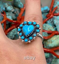 Bijou bague en argent sterling turquoise amérindienne Navajo Bijou bague en argent sterling turquoise amérindienne Navajo
