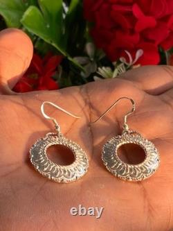 Bijou en argent sterling avec turquoise Navajo amérindien, boucle d’oreille