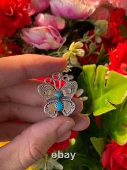 Bijoux en argent sterling avec pendentif en turquoise navajo amérindien