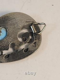 Bijoux vintage amérindien Navajo en argent sterling, pendentif fait main Bijoux vintage amérindien Navajo en argent sterling, pendentif fait main