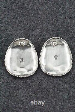Boucles d'oreilles en turquoise et argent sterling de Bobby Platero