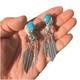 Boucles D'oreilles Navajo Vintage Amérindiennes