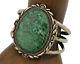 Bracelet Navajo 925 Argent Grade Gemme Azurite Naturelle Artiste Amérindien Des Années 80