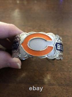 Bracelet Navajo Amérindien NFL Chicago Bears #B Travail Étonnant