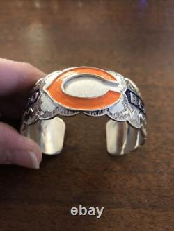 Bracelet Navajo Amérindien NFL Chicago Bears #B Travail Étonnant