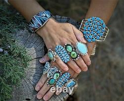 Bracelet Navajo Spiderweb Turquoise Sudwestartisans Authentic Native American