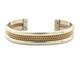 Bracelet Navajo En Argent 925 Fait Main Amérindien Plaqué Or Jaune C80s
