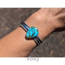 Bracelet Navajo en argent véritable, bijou amérindien fait main, taille 6.25