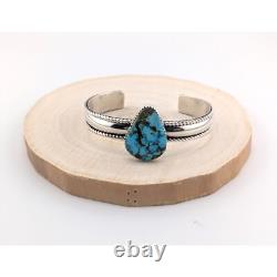 Bracelet Navajo en argent véritable, bijou amérindien fait main, taille 6.25