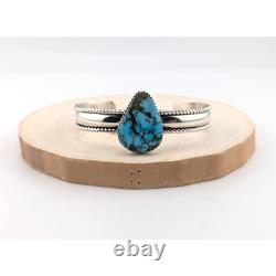 Bracelet Navajo en argent véritable, bijou amérindien fait main, taille 6.25