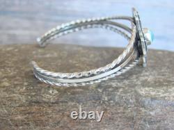 Bracelet Zia en argent sterling et turquoise amérindien par Gordon