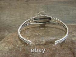 Bracelet Zia en argent sterling et turquoise amérindien par Gordon
