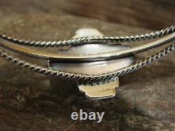 Bracelet Zia en argent sterling et turquoise amérindien par Gordon