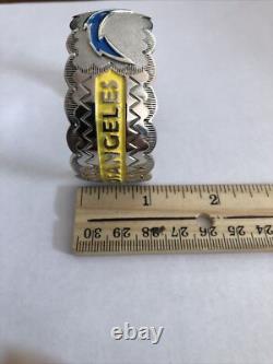 Bracelet amérindien Navajo pour femme Los Angeles Chargers, jonc NFL fait main #A