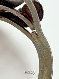 Bracelet amérindien Paulene McCray manchette pour femme Navajo bande blanche brisée