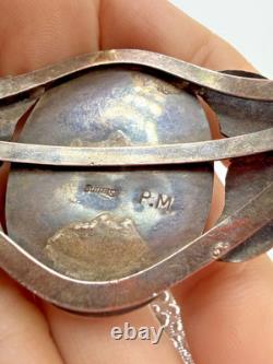 Bracelet amérindien Paulene McCray manchette pour femme Navajo bande blanche brisée