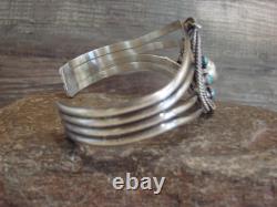 Bracelet de cowgirl en argent sterling et turquoise, tressé, par Platero