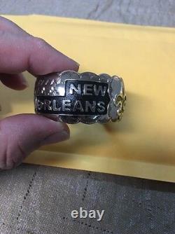 Bracelet de femme Navajo amérindienne New Orleans Saints Cuff # 1 Magnifique