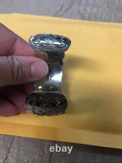 Bracelet de femme Navajo amérindienne New Orleans Saints Cuff # 1 Magnifique