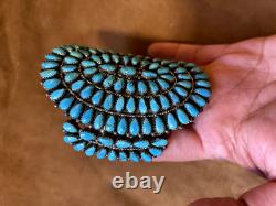 Bracelet de poignet en argent sterling fait main Navajo avec turquoise, ensemble amérindien