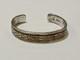 Bracelet De Poignet En Argent Sterling Navajo Et Dorure En Or 12k - Original Signé Kbn Bill