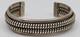 Bracelet De Poignet En Argent Sterling Vintage Navajo Amérindien à Nervures 6.25