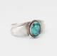 Bracelet De Poignet En Argent Turquoise Vintage Amérindien Navajo Jefferson Abeyta
