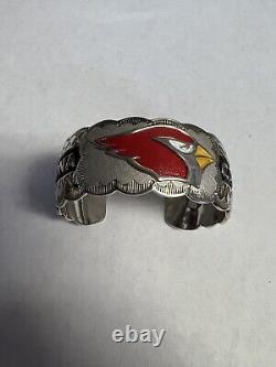 Bracelet des femmes amérindiennes Navajo Arizona Cardinals Cuff # 2 Magnifique